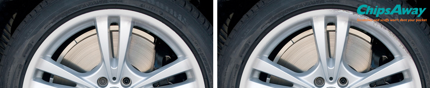 Alloy Wheel Repair and Wheel Refurbishment - Before and After